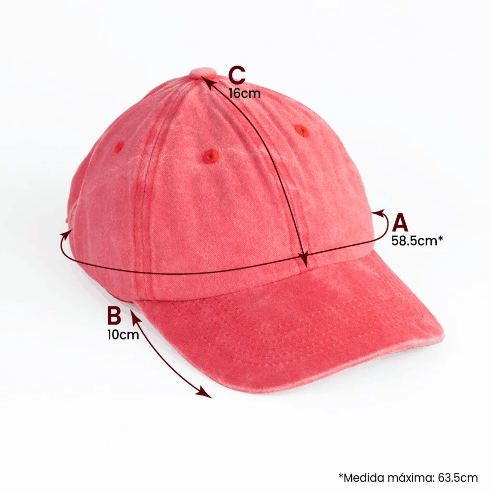 Gorro de vicera jaspeado