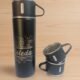 Termo de Acero Inoxidable Personalizado con Grabado Láser + 3 Tazas Incluidas ☕
